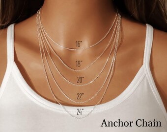 925 Sterling Silver Chain Necklace for Men and Women's Chains with