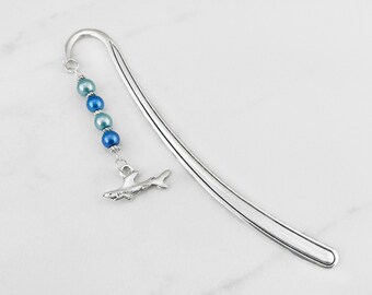 Shark Bookmark for Male Teacher Gifts Silver Shark Charm Bookmark Jaws Shark Stationary Ocean Bookmark Unique Teacher Gifts Shark Gifts