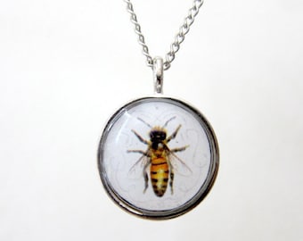 Honey Bee Pendant Necklace