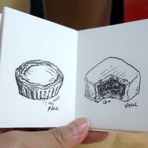 Taiwanese Food Mini Zine, Adding Textures to Life -- 2.25 x 2.75"