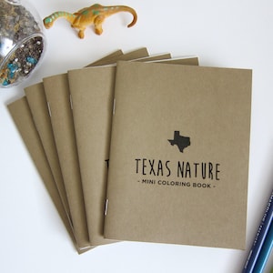 5 Pack - Texas Nature - Mini Coloring Book