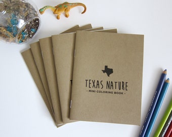 5 Pack - Texas Nature - Mini Coloring Book