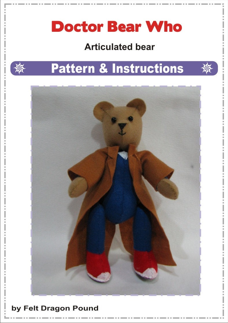 Memory Bear Sewing Template Handmade Memory Bear Template Sewing Pattern  Set With Accessories And Instructions For Bed Bedroom - AliExpress