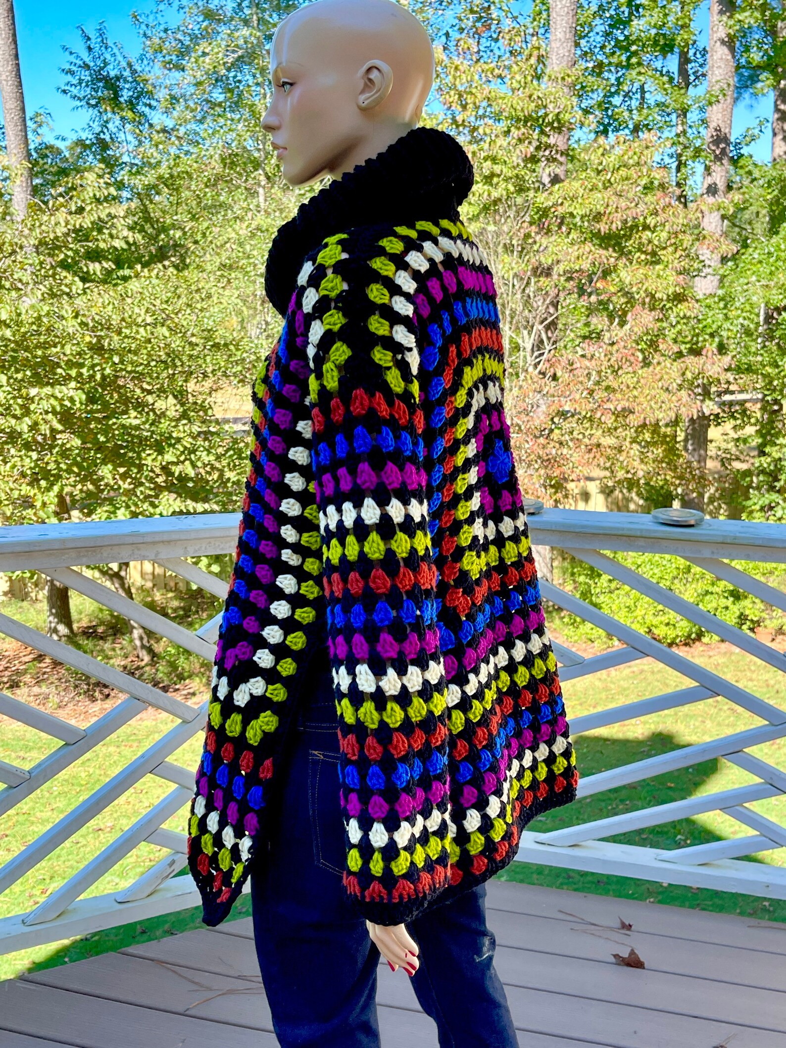 Elegant Granny Square Pullover/ the African Hands Contemporary - Etsy