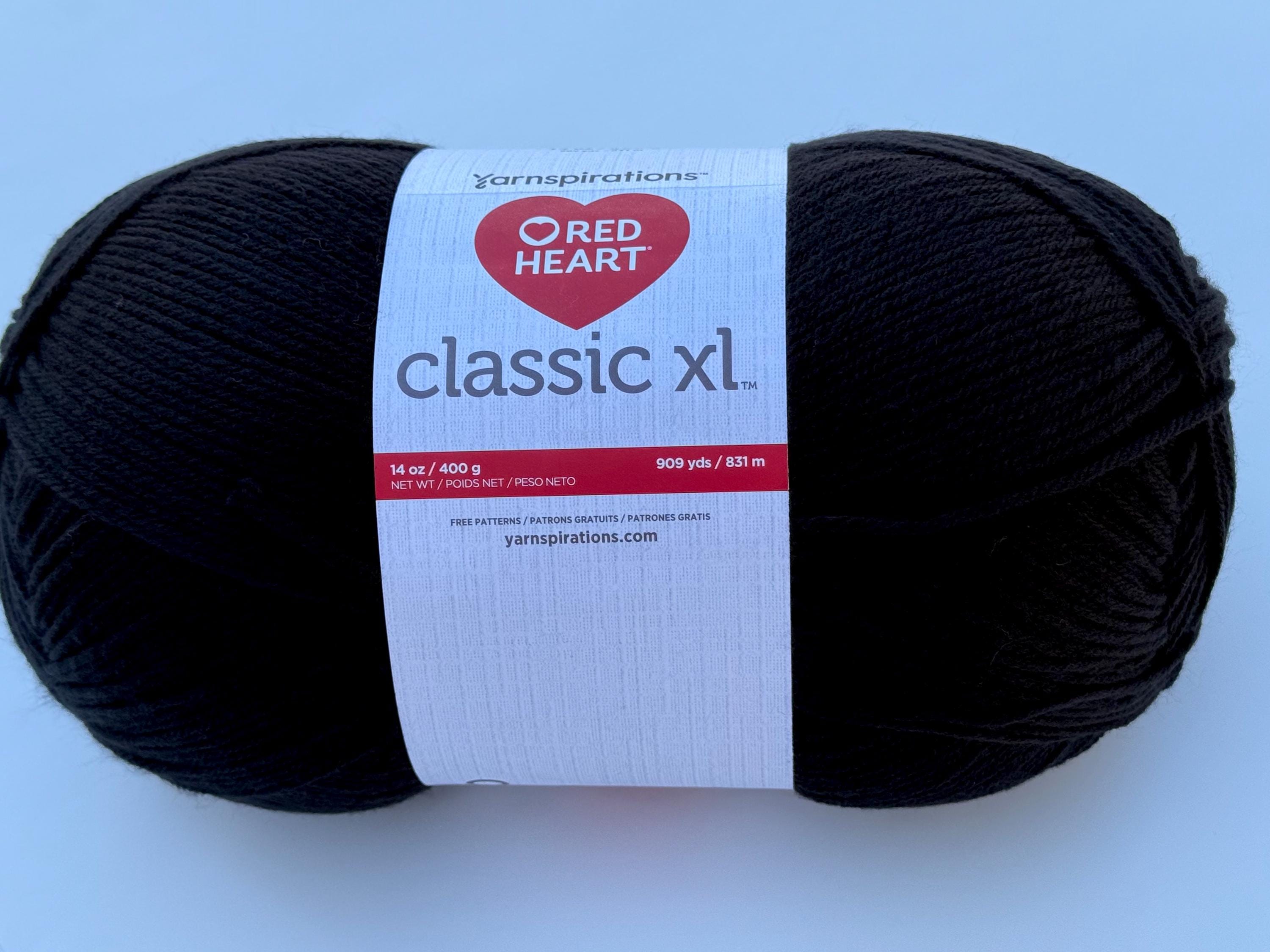 RED Heart Classic XL, 909 Yards/ 831 Meters, BLACK - Etsy