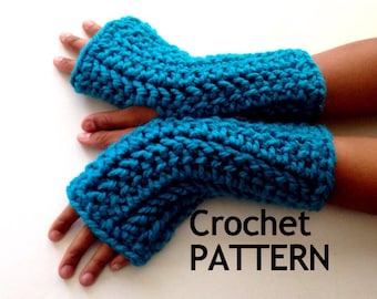 Crochet Fingerless Gloves Pattern (Instant Download) – Learn to Make Gloves