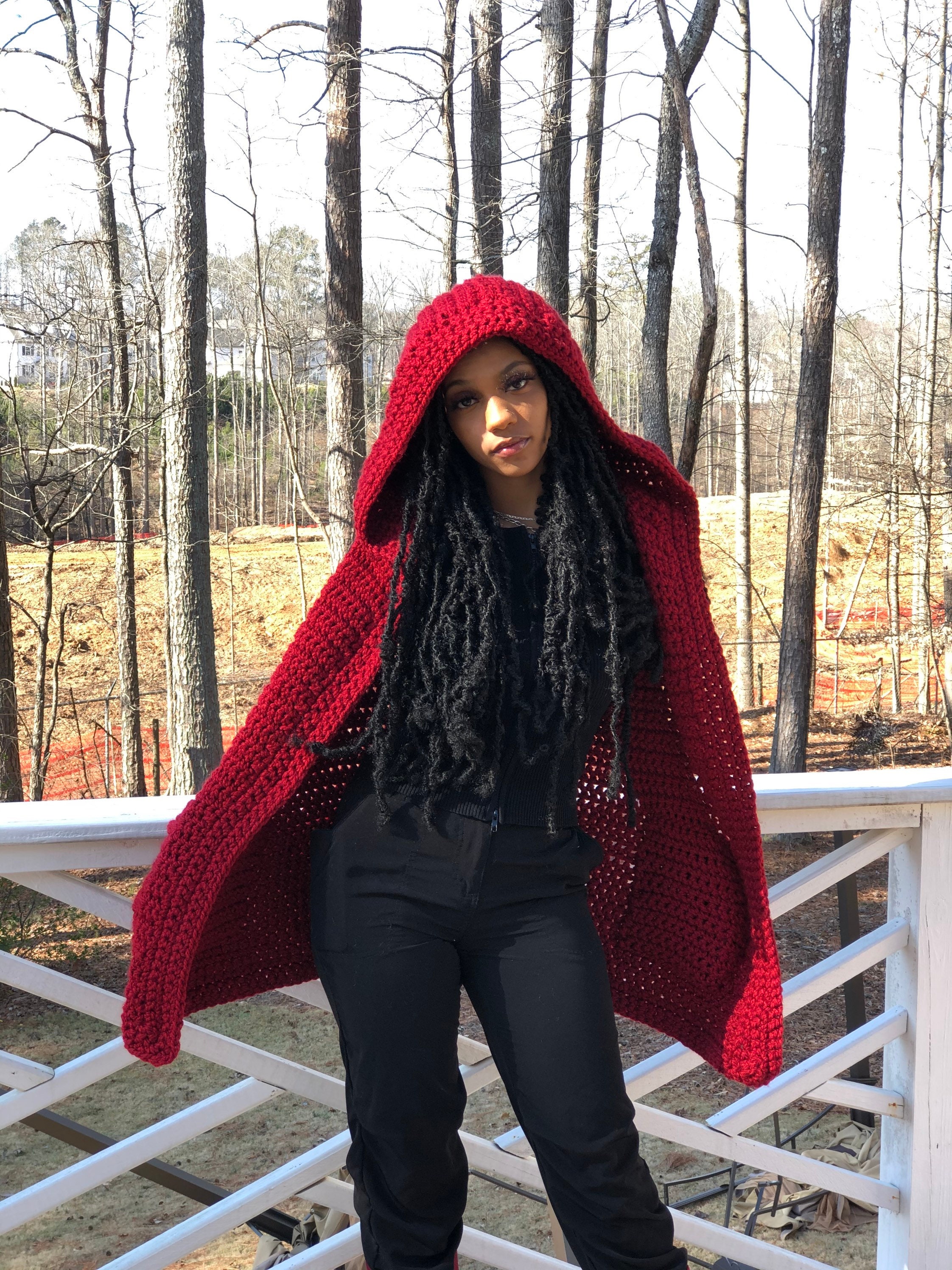 Crochet Hooded Winter Vest/ Sleeveless Crochet Hood Sweater - Etsy