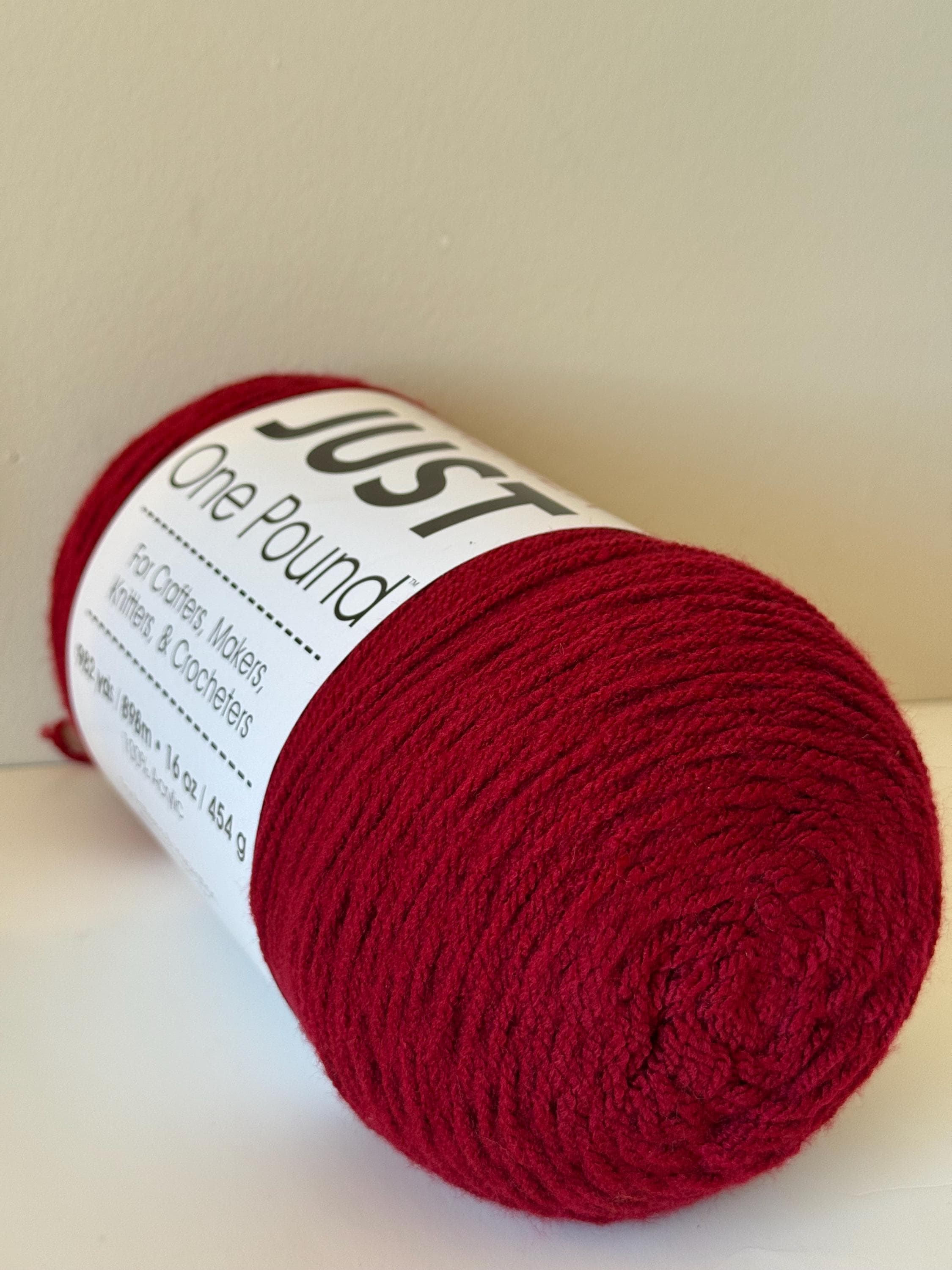 Premier JUST One Pound Yarn, 984 Yards/ 898 Meters, Garnet - Etsy