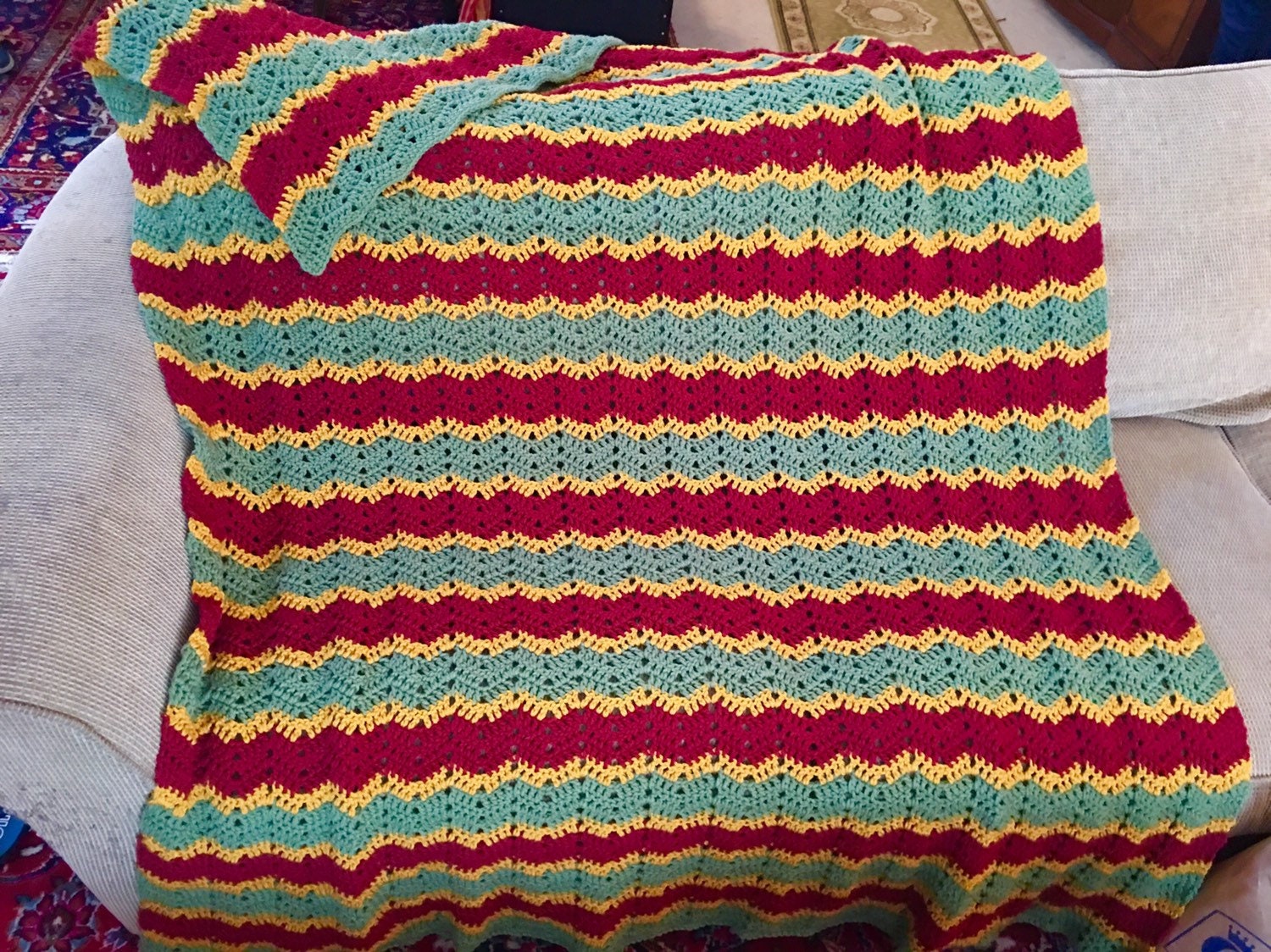 Rastafari Crochet Afghan/ Crochet throw/ Rastafari throw | Etsy