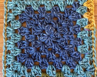 Paño de cocina cuadrado estilo abuela / Paños de cocina de algodón tejidos a crochet