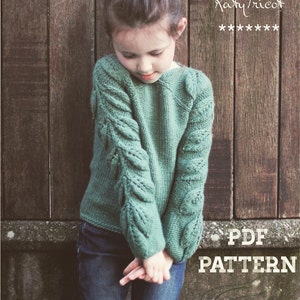 Knitting Pattern - BELEAF ME (Child Sizes from 1 to 14 yo) - English & Russian