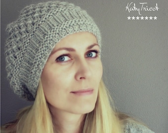 Knitting Pattern Hat "Pomme" (Toddler, Child, Adult sizes)