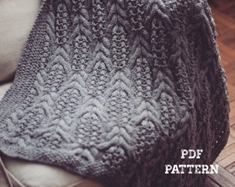 Knitting Pattern - Blanket TAIGA - English