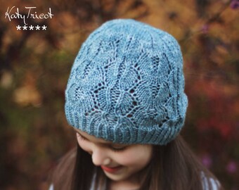 Knitting Pattern - Hat & Cowl BUTTERFLY EFFECT! (Enfant et Adult) - English