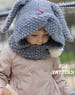 Rabbit Hood Knitting Pattern ZAÏKA (Toddler, Child sizes)