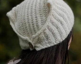 Knit Pattern - BABUSHKA Bandana Beanie (toddler Through Adult