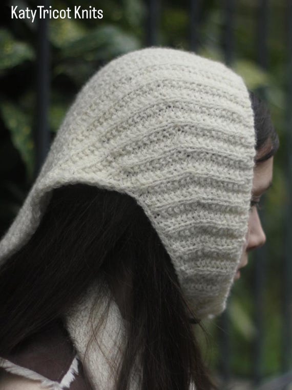 Knit Pattern - BABUSHKA Bandana Beanie (toddler Through Adult