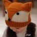 Knitting Pattern FOXY & WOLFIE' (Toddler, Child, Adult sizes) - English, French and Portuguese