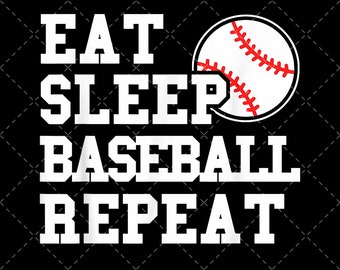 Download Eat Sleep Baseball Etsy