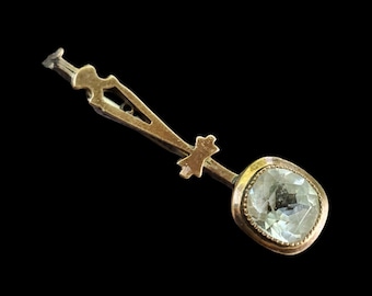 c. 1835 Halley's Comet Brooch, Antique Halley's Comet Brooch, Antique Halley's Comet Jewelry, Georgian Halley's Comet Jewelry