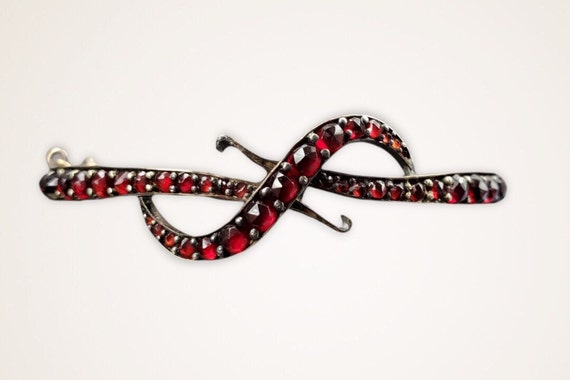 Bohemian Garnet Bracelet, Antique Garnet Bracelet… - image 3