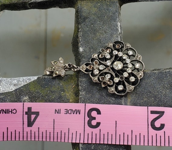 Edwardian Era Paste Earrings, Antique Edwardian E… - image 3