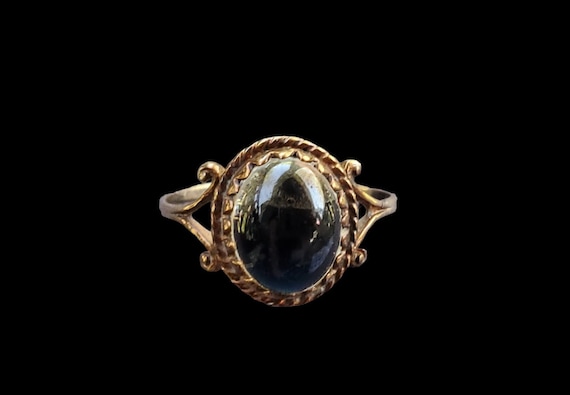 Victorian Era Gold Solitaire Ring, Antique Victor… - image 1