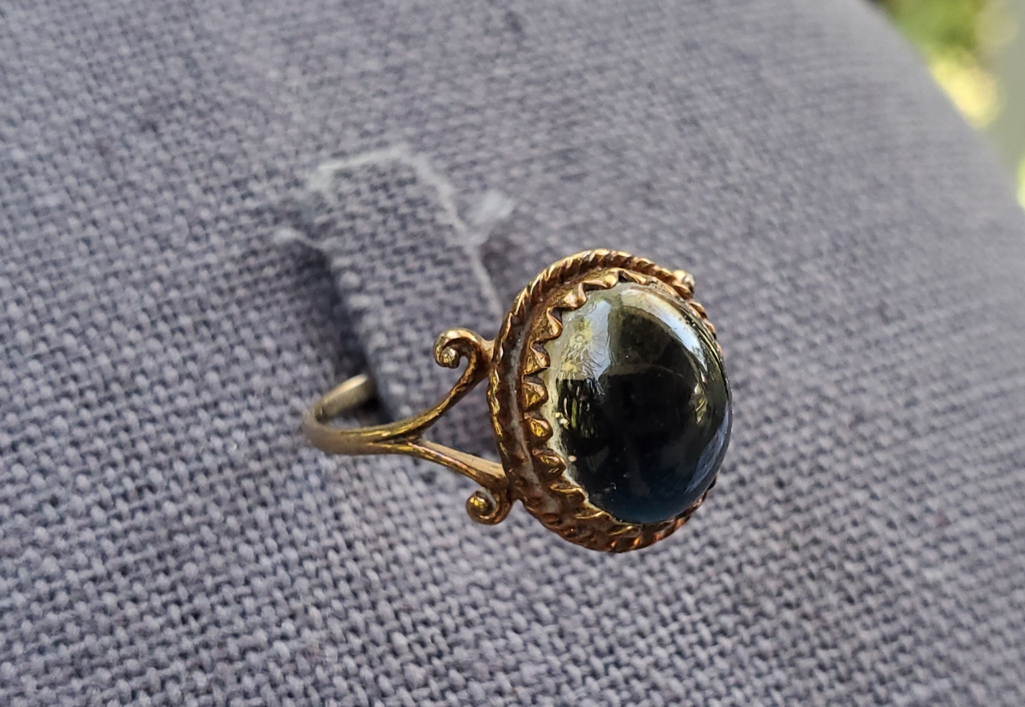 Victorian Era Gold Solitaire Ring, Antique Victorian Gold Ring