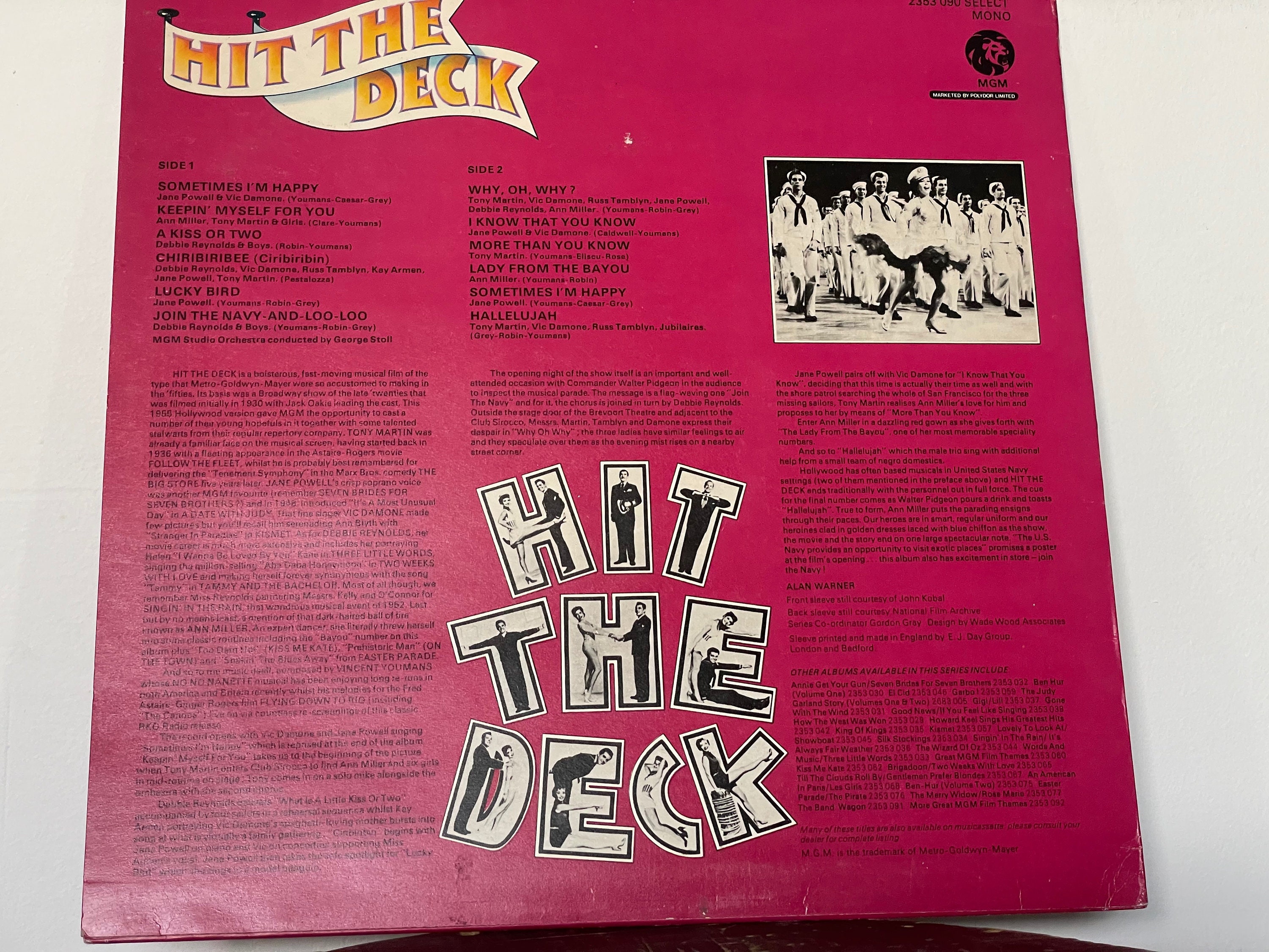 Hit The Deck Selections From The Original Soundtrack Etsy