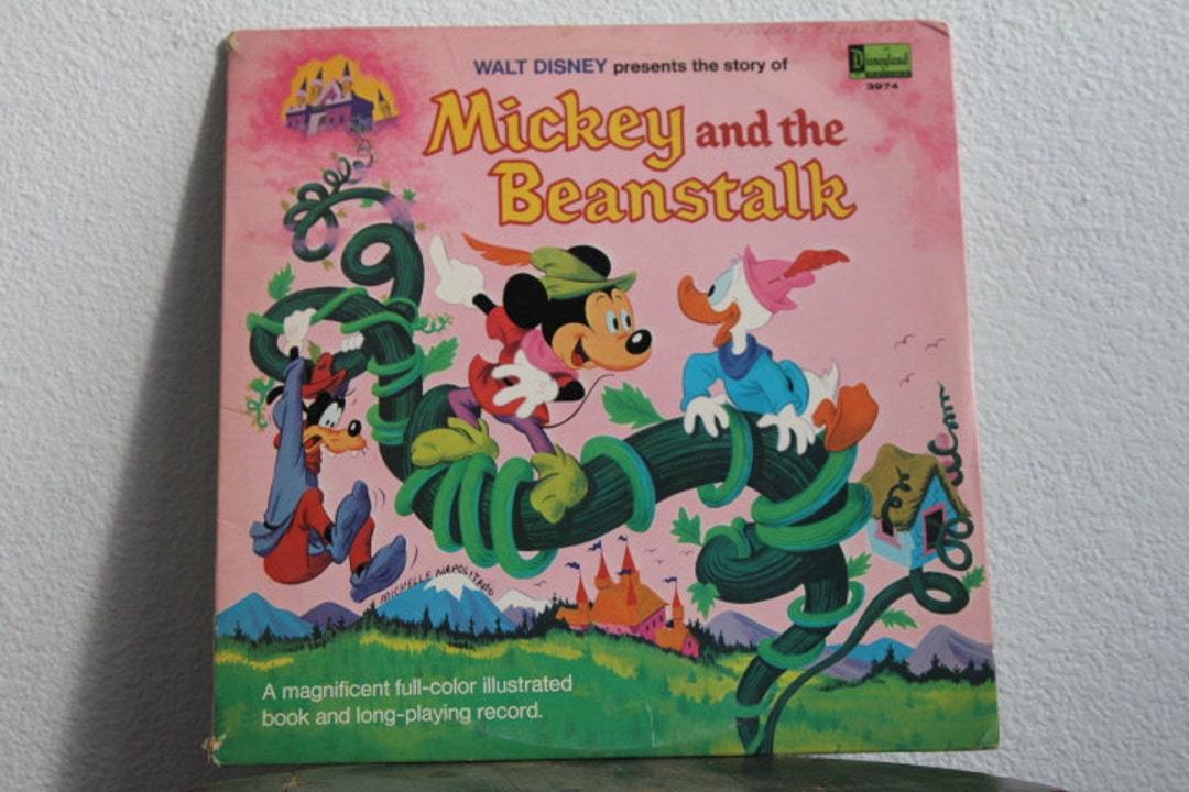 Walt Disney s Mickey And The Beanstalk Vinyl Record With Etsy