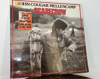 Sealed - John Cougar Mellencamp - "Scarecrow" vinyl record ft. "Small Town"