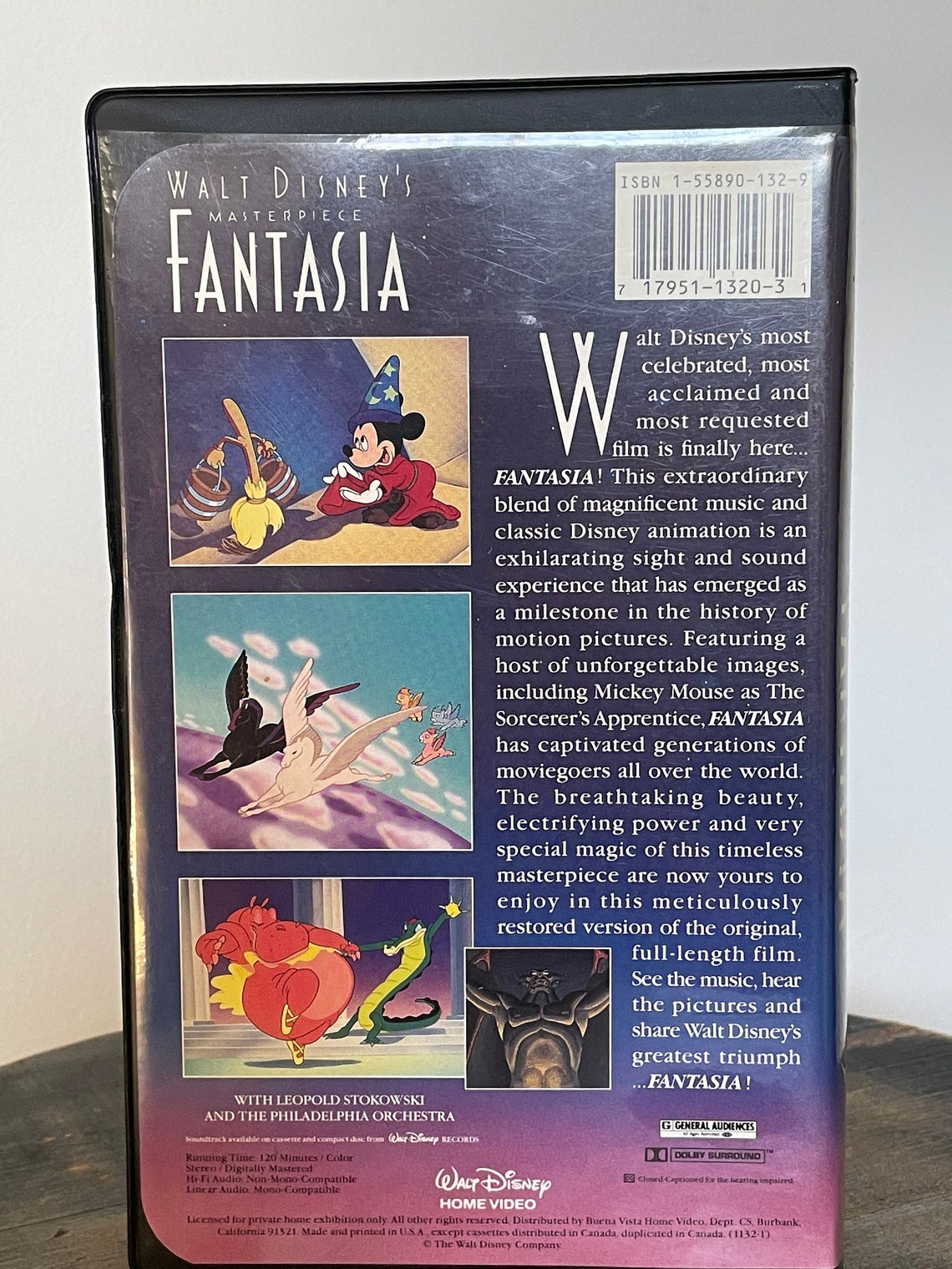 Walt Disney's fantasia VHS - Etsy