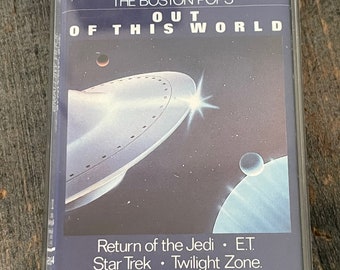 John Williams - The Boston Pops - "Pops in Space, and "Out of This World" Cassette Tapes, 2 Cassettes