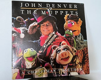 John Denver and the Muppets - "A Christmas Together" vinyl record /w Poster