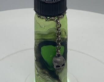 Frasco de pastillas Black Heart - Verde/Calavera