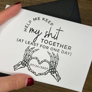 Spooky Skeleton Bridesmaid Proposal Card: Til Death Do Us Part (10080)