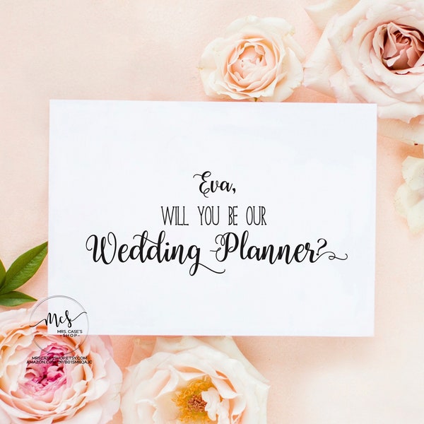Will You Be My Wedding Planner Coordinator Card Cards Proposal {style 2}