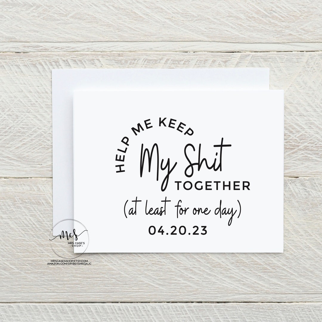 Help Me Best Woman Proposal Card Keep My Shit Together Maid of Honor ...