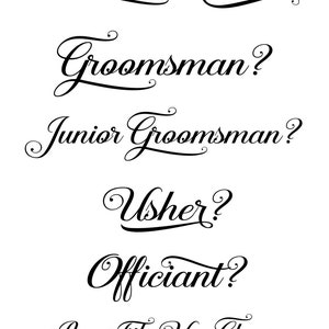 Witness proposal card Will you be our witness our wedding Groomsman proposal cards Best Man Groomsmen Cards Man of Honor bridesman image 7