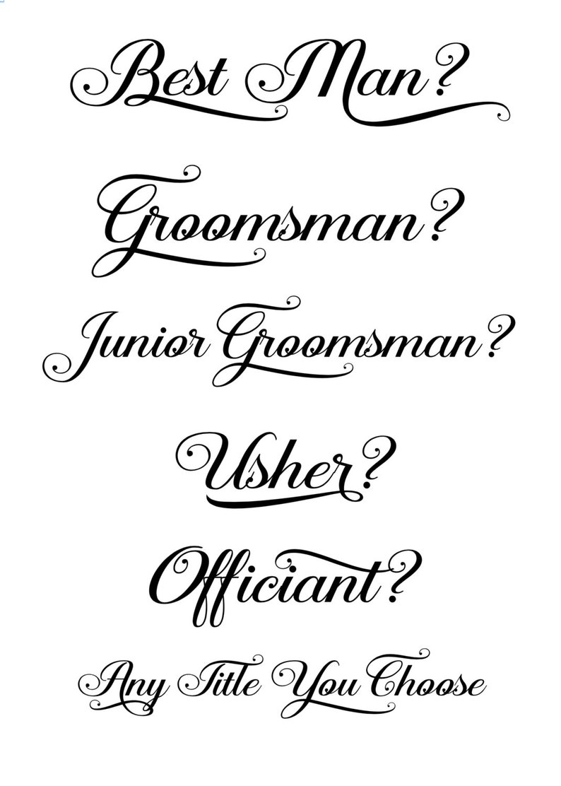 Witness proposal card Will you be our witness our wedding Groomsman proposal cards Best Man Groomsmen Cards Man of Honor bridesman image 7