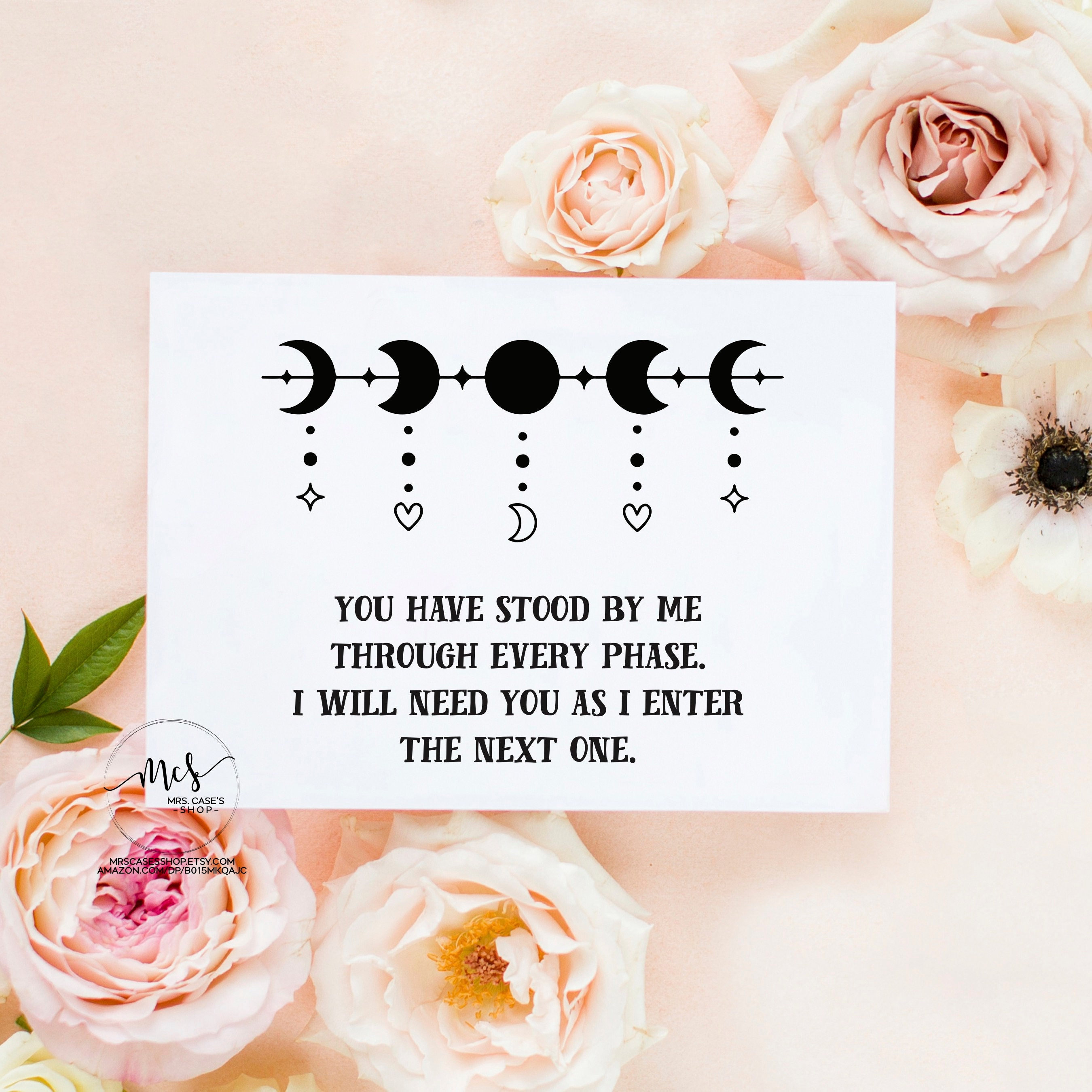 moon phase witchy bridesmaid proposal card ask bridesmaid cards til death do us part maid of honor best woman card 10135