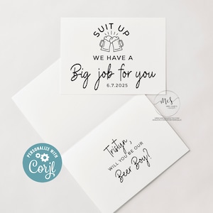 Indossare Beer Boy Man DOWNLOAD DIGITALE Carta portatore dell'anello Junior Groomsman Corjl Download digitale istantaneo