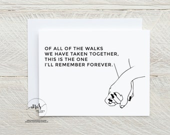 Walk down aisle proposal card | of all the walks | Will you walk me down the aisle | Dad Father Upie Upa Brother Wedding Day Card