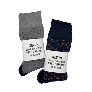 Groomsmen Custom Sock Labels | Groomsmen Proposal | Personalized Labels for Wedding or Groomsmen Gift | Ask Groomsmen gift idea | Father of