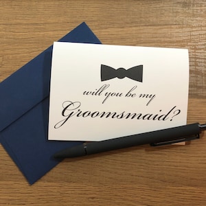 Will You Be My Groomsmaid Groomsman Card Best Man Card Groomsmen Cards Ring Bearer {Style 8} A1 Size