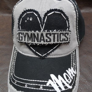 Gymnastics Dance Cheer mom or no mom coach aunt grandma personalizable customizable distressed hat image 1