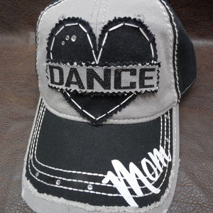 Gymnastics Dance Cheer mom or no mom coach aunt grandma personalizable customizable distressed hat image 3