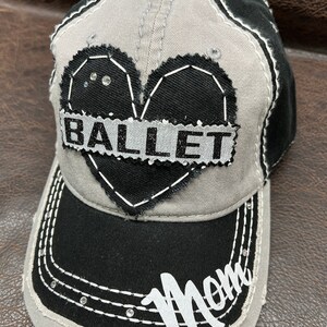 Gymnastics Dance Cheer mom or no mom coach aunt grandma personalizable customizable distressed hat image 2