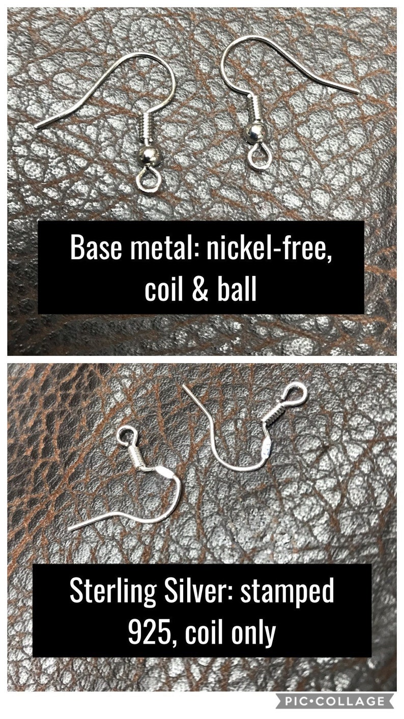Peut inclure: Deux paires de crochets d'oreille. La premi&egrave;re paire est sans nickel et a une spirale et une boule. La deuxi&egrave;me paire est en argent sterling, estampill&eacute;e 925, et a une spirale uniquement.