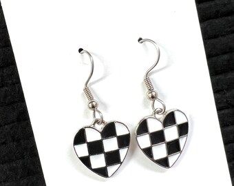 RACING earrings sterling silver or base metal